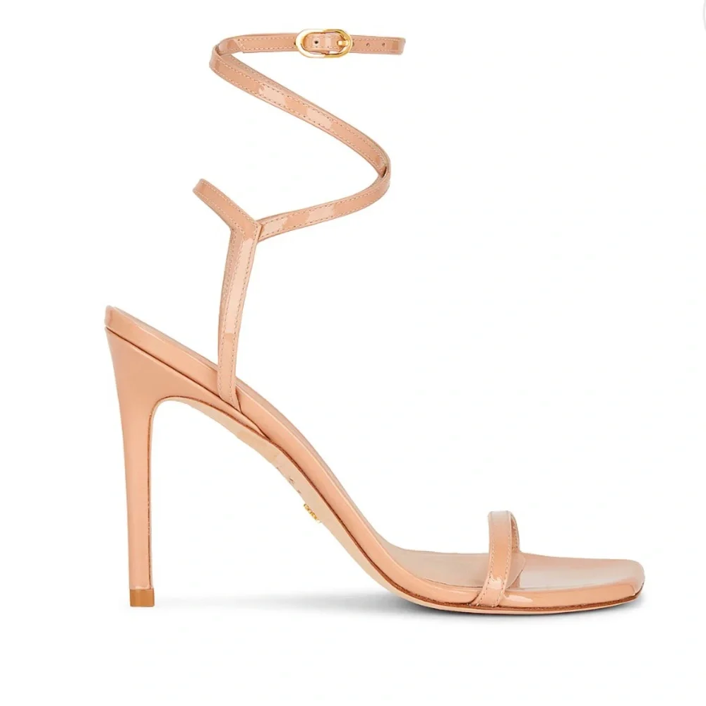 Stuart Weitzman Barelynudist 100 Sandal in Adobe, Size: 6
